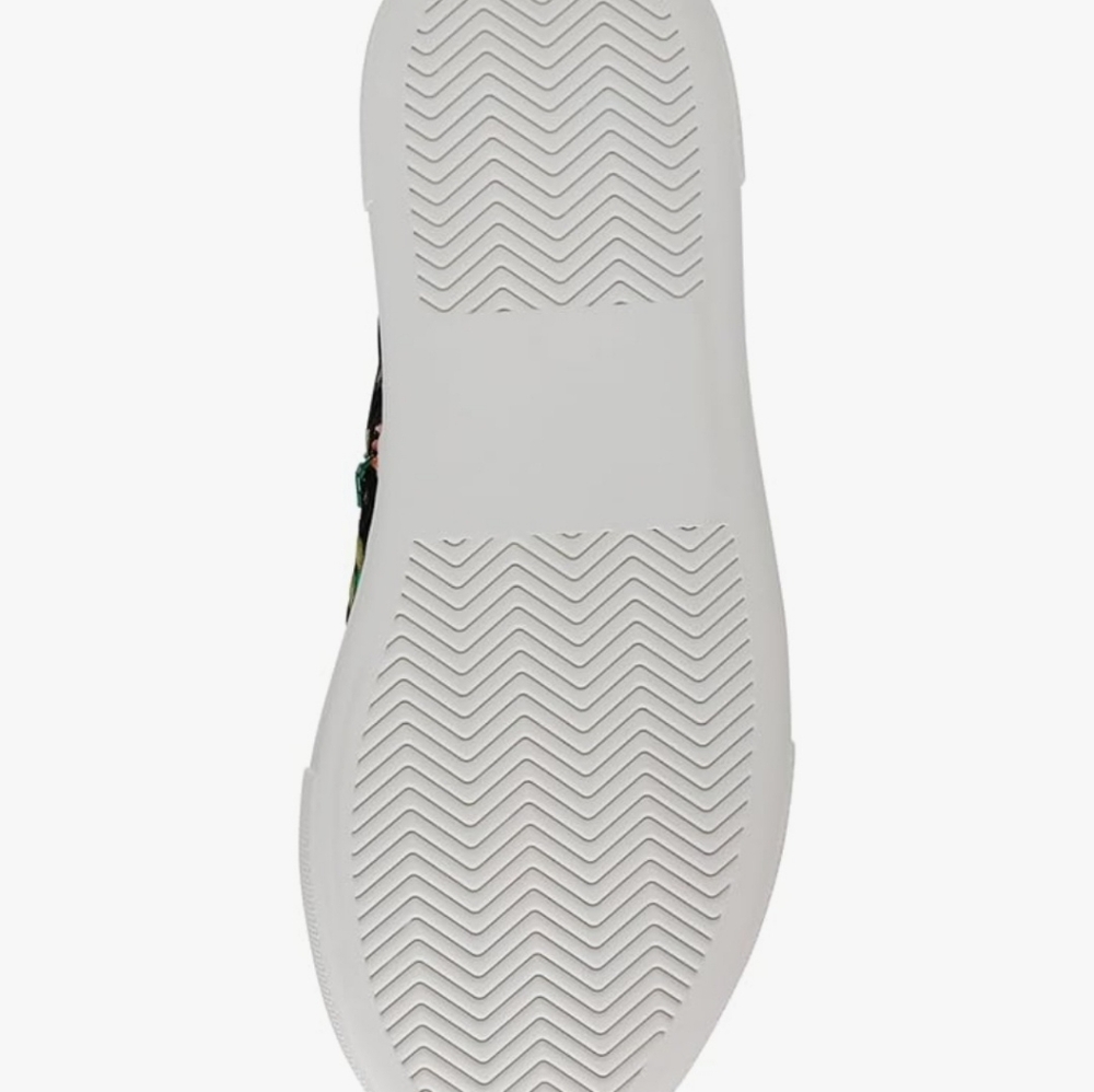 Betsey Johnson Jayla Sneakers‎ Black With Multicolored Embroidery New In Box - Picture 5 of 7